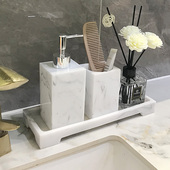 酒店浴室用品香薰梳子筒托盘套装 瓶洗手液瓶子洗发水乳液空瓶 分装