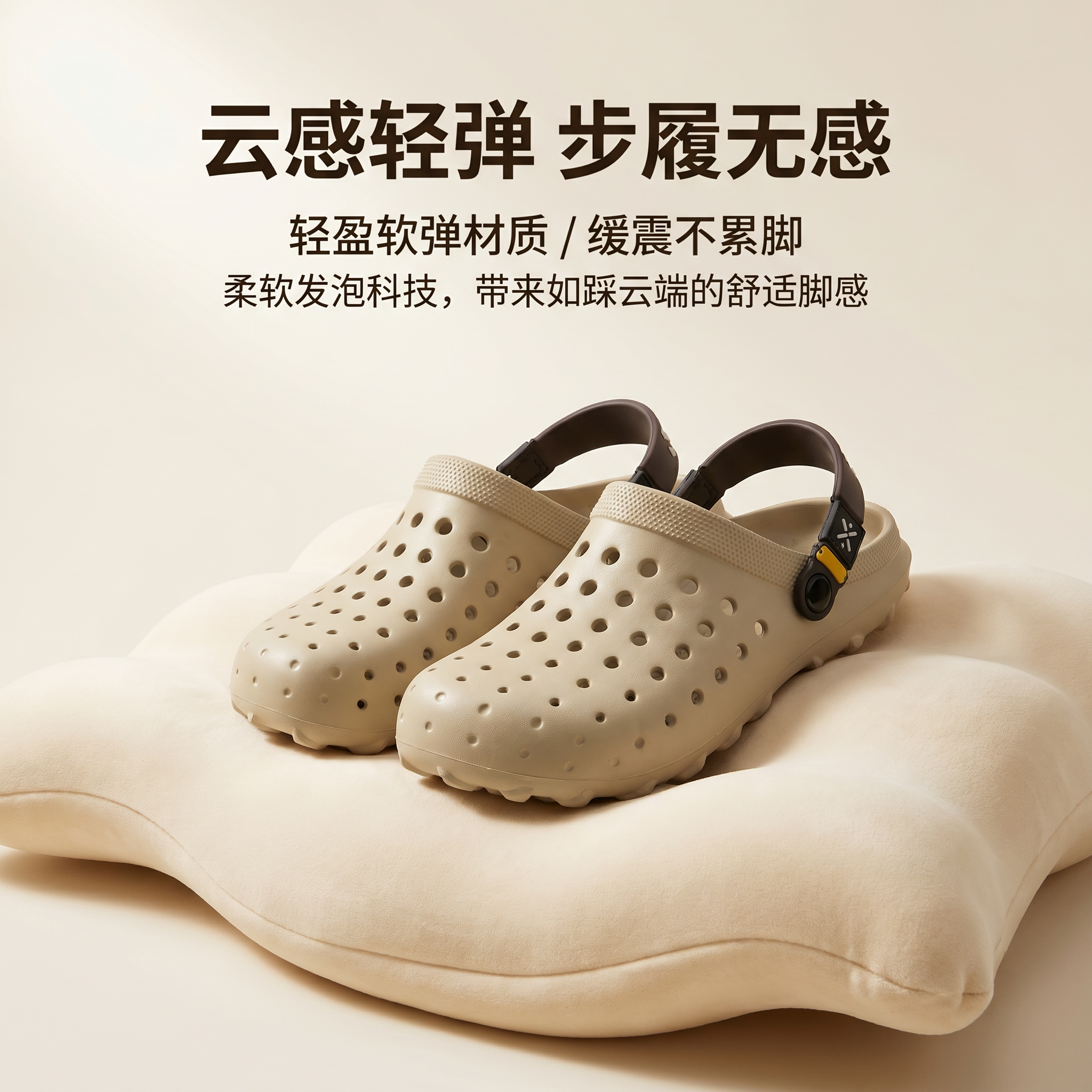 EVA洞洞鞋情侣夏季新款防滑大底多孔可涉水运动包头拖鞋户外爆款