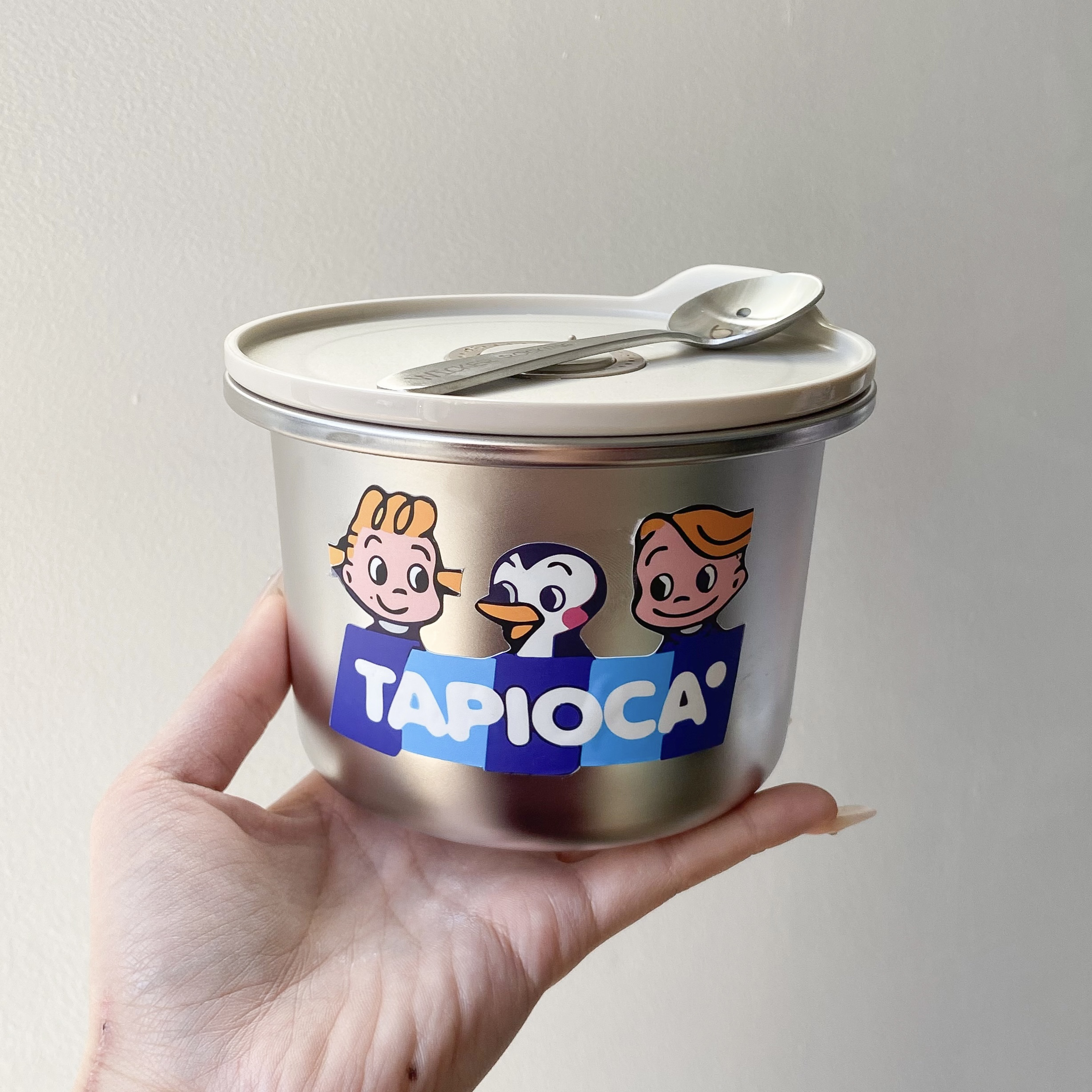 高颜值卡通可爱圆形饭盒微波炉加热带汤带饭密封带水果便携带勺子