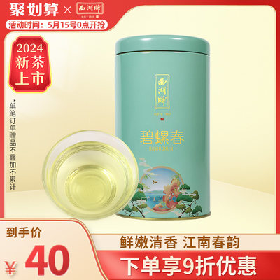 碧螺春50g西湖牌罐装珍选特级