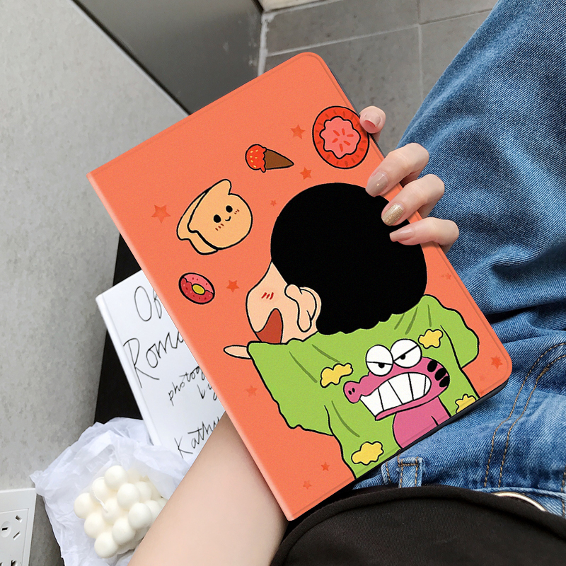 360旋转苹果iPad平板壳休眠卡通