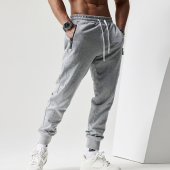 骑行束脚裤 撸铁健身训练长裤 灰色卫裤 休闲运动裤 跑步百搭 秋冬男款