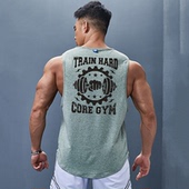 撸铁狼男款 坎肩健身衣服速干专业马拉松跑步 宽松工字运动背心无袖