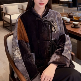 手工烫金+高蓬松650FP~ 真丝丝绒90白鹅绒服女冬季短款外套羽绒服