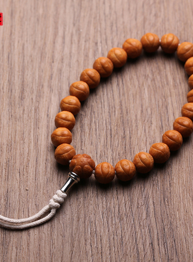 猴头核桃雕刻小凤眼菩提子手串