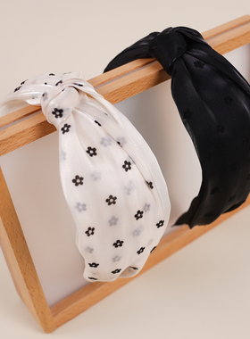 复古打结宽边时尚网纱小花朵头饰发卡发箍hair hoop hair band