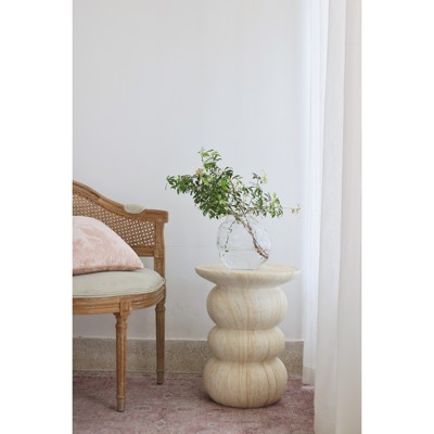 嘻物所仿大理石圆润边几圆桌客厅沙发设计百搭几何艺术民宿性价比