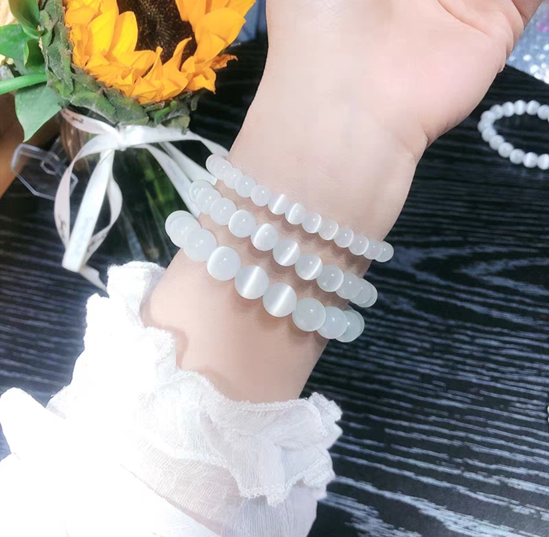 猫眼石链女款单圈多圈手串饰品礼物送女友闺蜜生日礼物