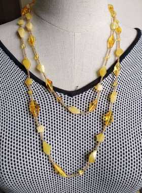 俄罗斯琥珀纯天然蜜蜡项链