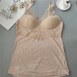 外贸韩单免穿文胸背心一体式打底背心夏季薄款性感无钢圈背心女