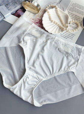 外贸韩国原单纯白色中腰无痕速干包臀透气牛奶丝简约新款