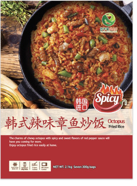 costco开市客Hau Shrimp Fried Rice韩式辣味章鱼炒饭2.1千克/7份