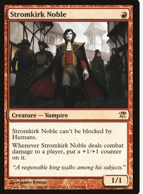 牌客窝 万智牌 溪堡贵族 Stromkirk Noble 金 红色