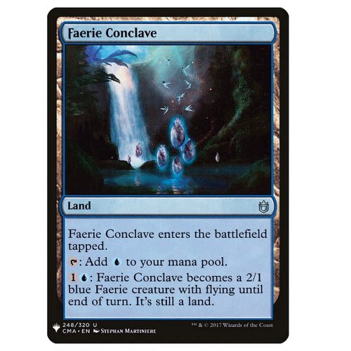 牌客窝 万智牌  仙灵议场 Faerie Conclave 银 地