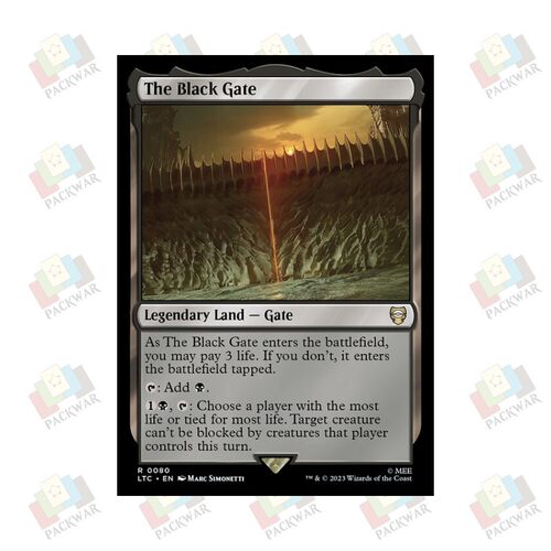 牌客窝 万智牌 黑门 The Black Gate 金 地 闪