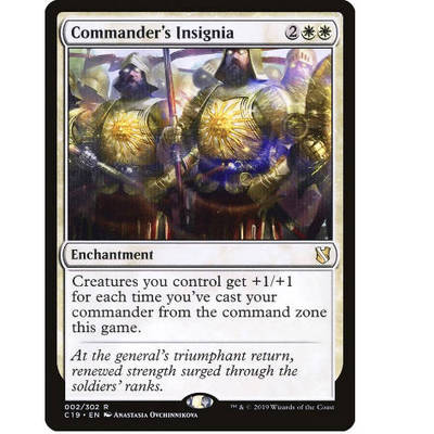 牌客窝 万智牌 指挥官徽记 Commander's Insignia 金 白