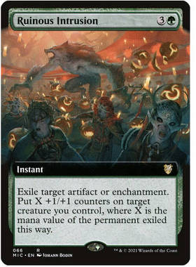 牌客窝万智牌 毁灭侵袭  Ruinous Intrusion 金 绿