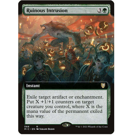 牌客窝万智牌 毁灭侵袭  Ruinous Intrusion 金 绿