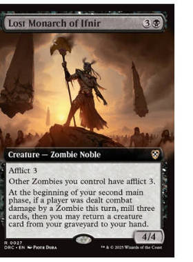 牌客窝 万智牌 依法尼亡君 Lost Monarch of Ifnir 金 黑