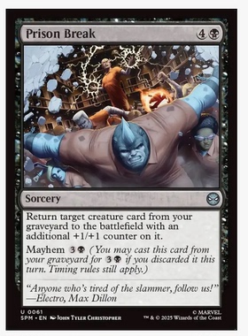 牌客窝 万智牌 越狱 Prison Break 银 黑