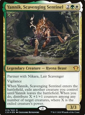 万智牌 食腐哨卫雅尼克 Yannik,Scavenging Sentinel 秘稀 多 闪