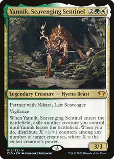 万智牌 食腐哨卫雅尼克 Yannik,Scavenging Sentinel 秘稀 多 闪