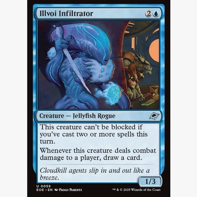 牌客窝 万智牌 依沃伊渗透者 Illvoi Infiltrator 银 蓝色