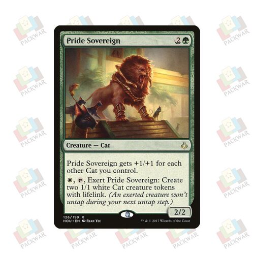 牌客窝 万智牌 兽群君王 Pride Sovereign 金 绿 闪