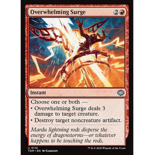 牌客窝 万智牌 超幅电涌 Overwhelming Surge 银 红 闪