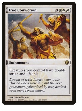 牌客窝 万智牌 真实信念 True Conviction 金 白