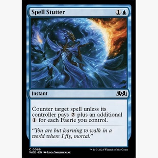 牌客窝 万智牌  咒语缠结 Spell Stutter 铁 蓝色