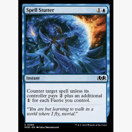 牌客窝 万智牌  咒语缠结 Spell Stutter 铁 蓝色