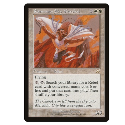 牌客窝 万智牌 瑞莫斯教飞将 Ramosian Sky Marshal 金 白