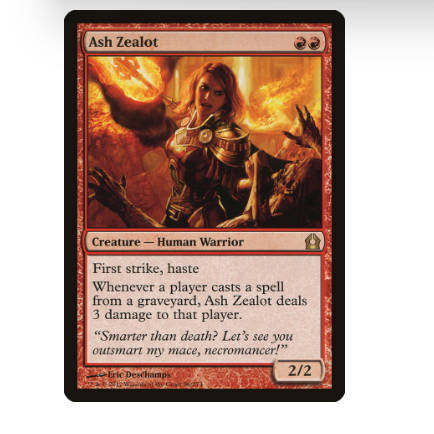 牌客窝 万智牌  灰灭狂信者  Ash Zealot  金 红 闪