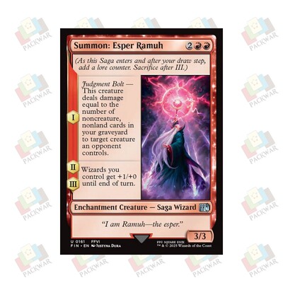 牌客窝 万智牌 召唤：幻兽拉姆 Summon: Esper Ramuh 银 红