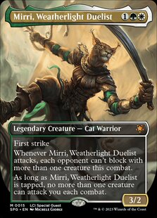 万智牌 晴空号斗士米丽  Mirri,Weatherlight Duelist 秘稀 多 闪