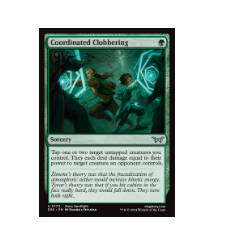 牌客窝 万智牌  协同痛击 Coordinated Clobbering 银 绿 闪