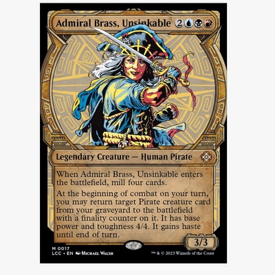 万智牌 不沉传奇霸司总帅 Admiral Brass, Unsinkable 秘稀 多色