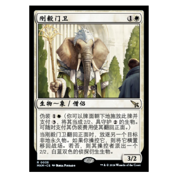 刚毅门卫卡牌威世智万智牌
