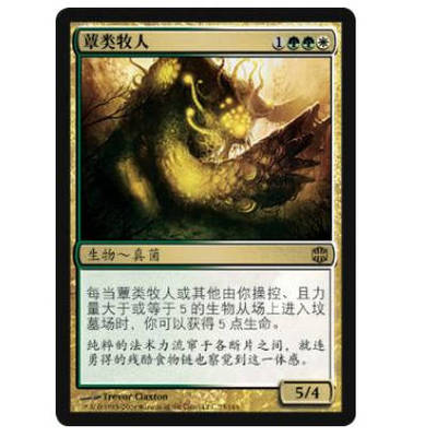 牌客窝 万智牌 蕈类牧人 Mycoid Shepherd 金 多色