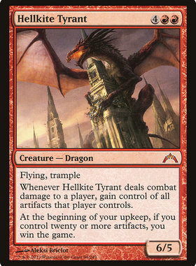 牌客窝 万智牌  暴君残虐者 Hellkite Tyrant 秘稀 红色