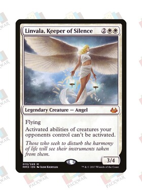 万智牌 寂静守卫琳法拉 Linvala, Keeper of Silence 秘稀 白
