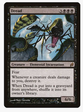 牌客窝 万智牌 颤栗 Dread 金 黑