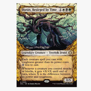 牌客窝 万智牌 岁月攻蚀的杜兰 Doran, Besieged by Time 金 多色