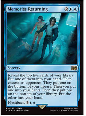 牌客窝 万智牌 回忆重现  Memories Returning 金 蓝