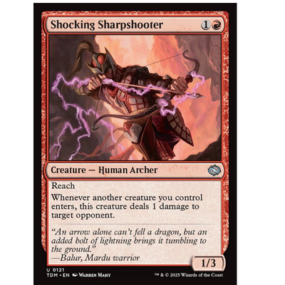 牌客窝 万智牌 撼击神射手 Shocking Sharpshooter 银 红