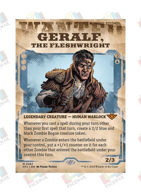 牌客窝 万智牌 拧绞肉身基拉夫 Geralf, the Fleshwright 秘稀 蓝
