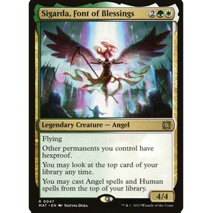 Sigarda 多 牌客窝 祝福圣源席嘉妲 Blessings 金 万智牌 Font