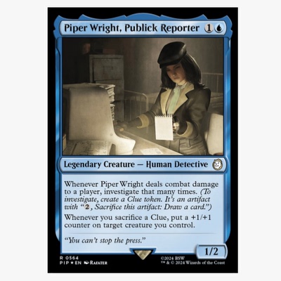 万智牌公共报社记者派普·莱特Piper Wright, Publick Reporter金