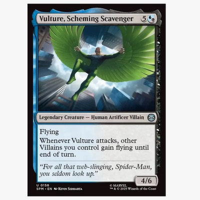 万智牌 机灵劫客秃鹰 Vulture, Scheming Scavenger 银 多色
